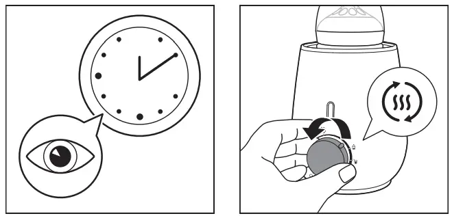 Using the bottle warmer