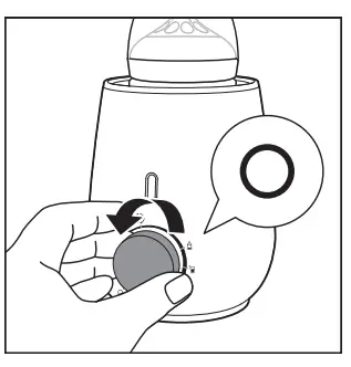 Using the bottle warmer