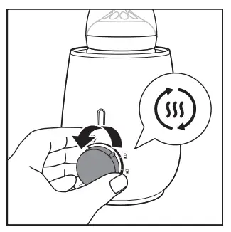 Using the bottle warmer