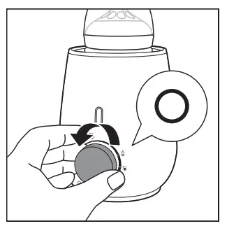 Using the bottle warmer