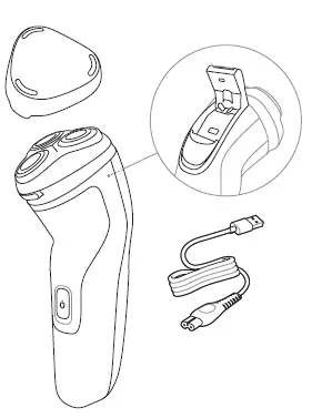 PHILIPS-X3003-02-Wet-and-Dry-Electric-Shaver -fig-4