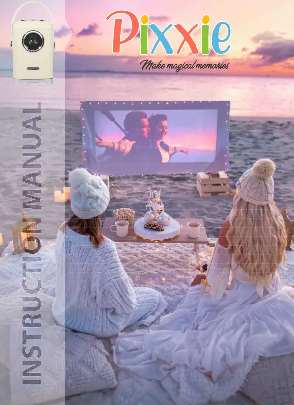 PIXXIE 2A9WLS10 Mini Cinema Pocket Projector