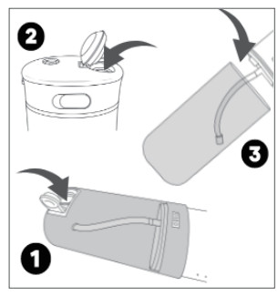 PONYFREE CWF-C2 Mini Portable Oral Irrigator - door
