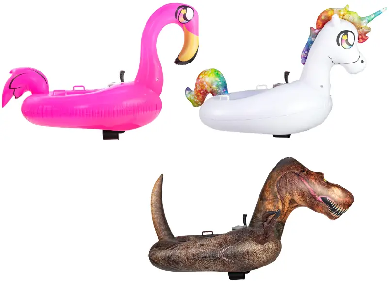 POOLCANDY PC3725MFL Tube Runner Motorized Flamingo Pool Float Special Edition