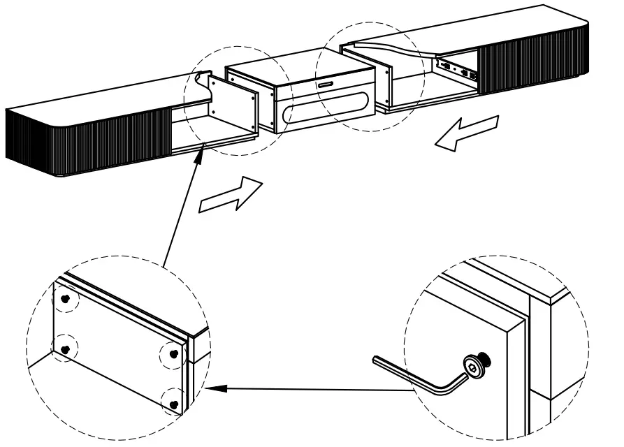 POVISON-TS1021BL-Modern-TV-Stand-for-Projector-fig- (2)