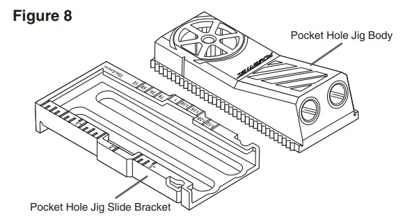 POWERTECH 71643 Twin Pocket Hole Jig Set - Figure8