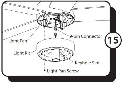 PROMINENCE HOME 51865 52 Inch Ceiling Fan - light