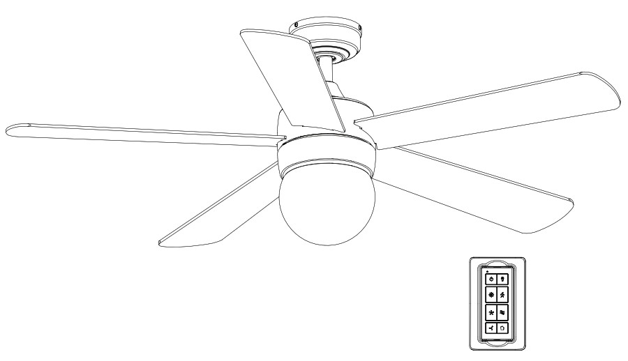 PROMINENCE HOME 51865 52 Inch Ceiling Fan