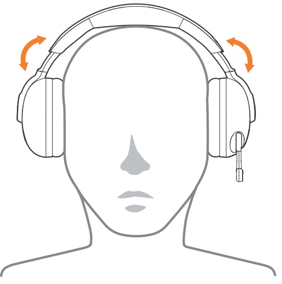 PXN Ravine Pro Wireless Noise Canceling Gaming Headset - wear