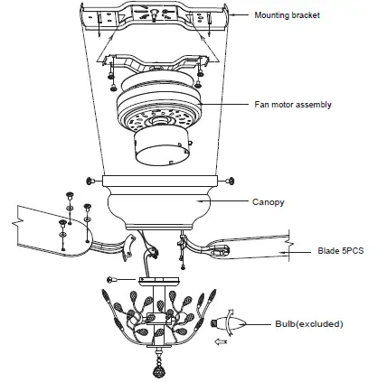 Parrotuncle -F6297 -Ceiling -Fan -fig (3)