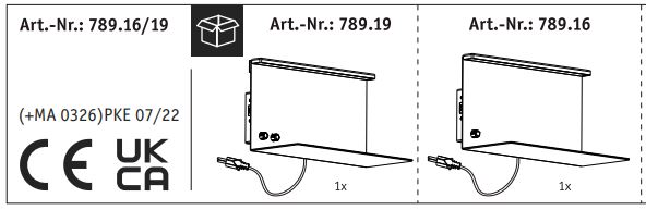 Paulmann 78919 LED Wall Luminaire Jarina-fig1