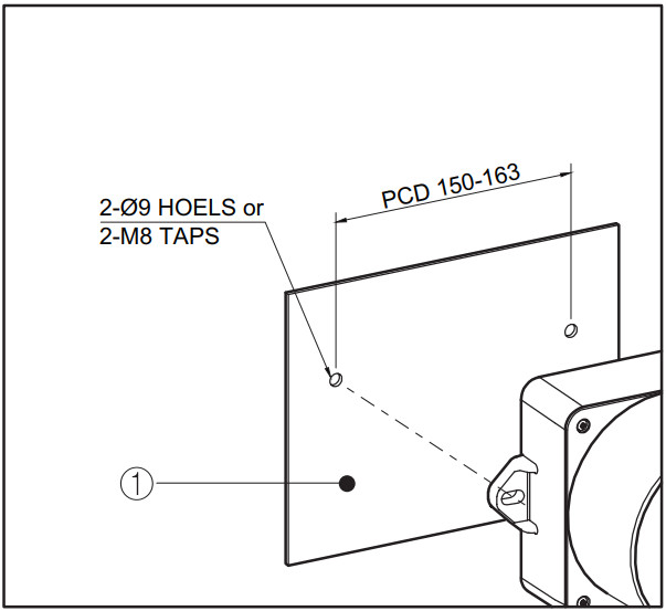 Qlight QWH35SD Wall Mount Alarm Sounder with Special Warning Sound - mounting surface