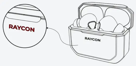RAYCON RBE765 The Gaming Bluetooth True Wireless Earbuds - Battery Status Indicator