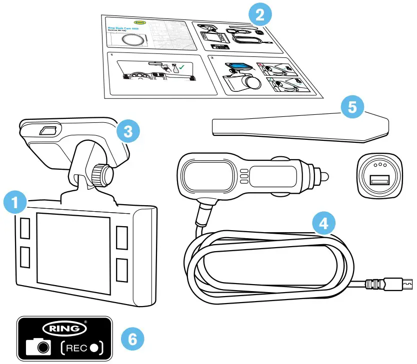 RDC1000 Ring Dash Cam HD 720p - parts