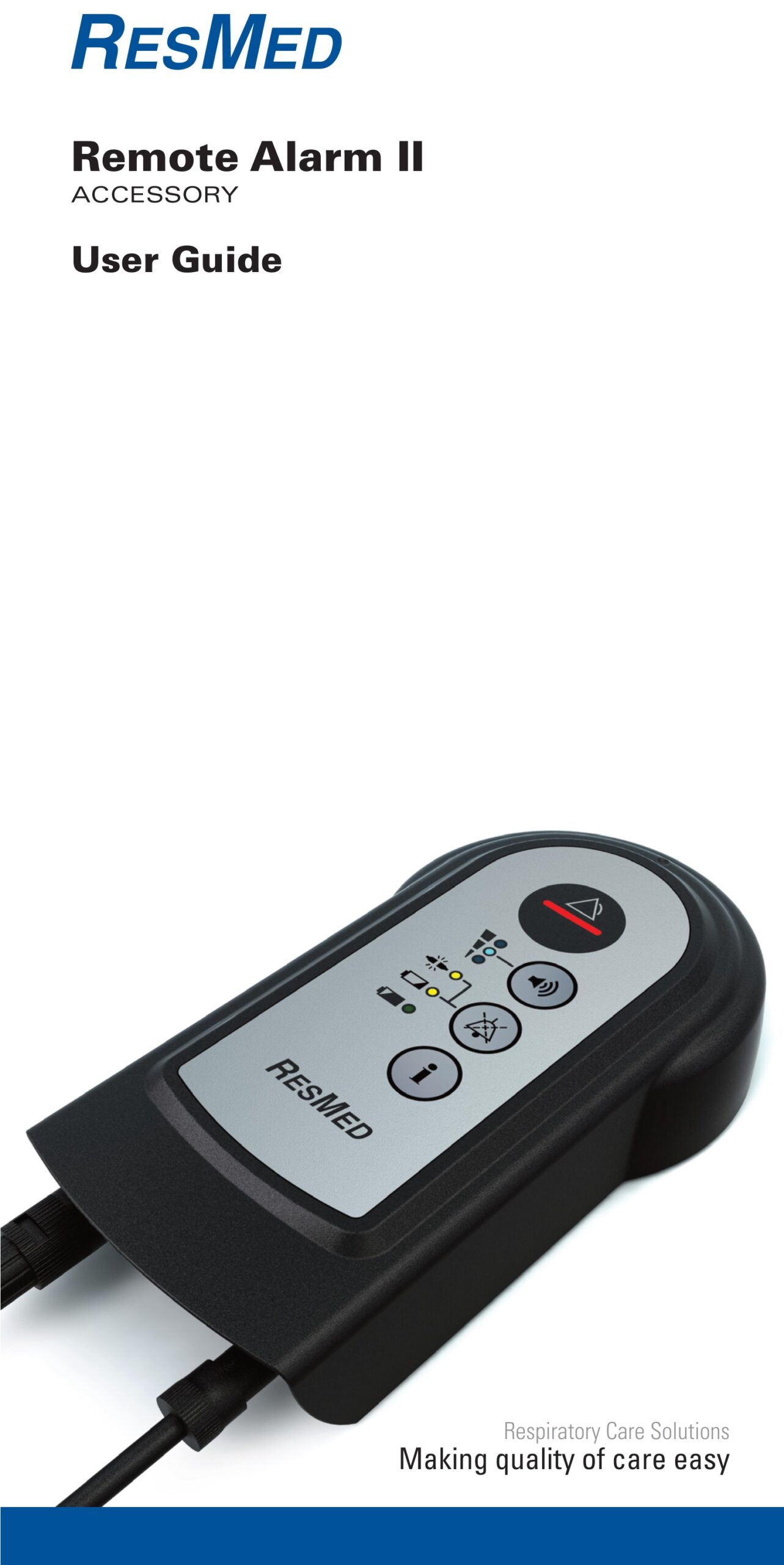 RESMED 27903 Remote Alarm II Ventilation Device User Guide