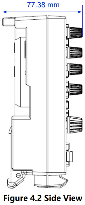 RIGOL Technologies DHO900 Series Digital Oscilloscope - Side View