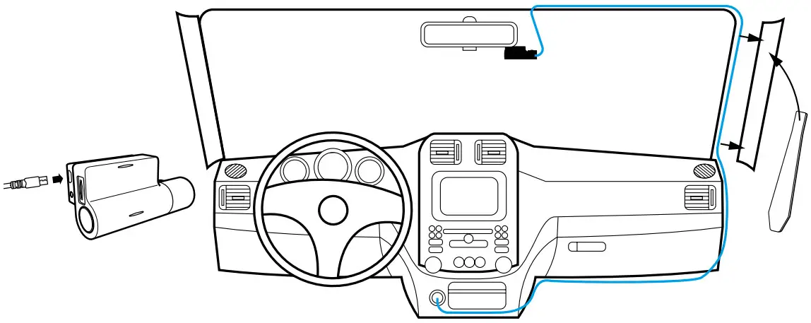 RING RSDC4000 1440p Smart Dash Camera with Auto Start Stop - engine starts