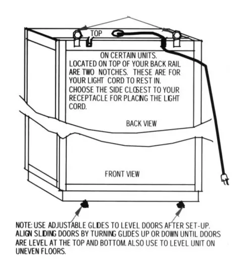 ROSETO-HMIF98135GOCHRY-Oak-Cherry-Elden-43-Inch-4-Shelf-Hardwood-Curio-Cabinet-FIG-1 (2)