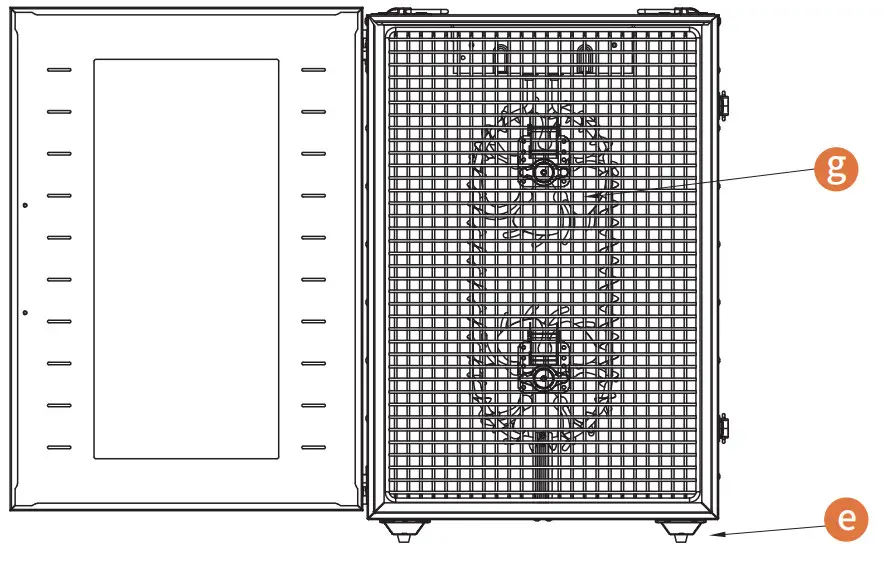 ROVRAK YY FD16TRAY Commercial Dehydrator Machine - Diagram 1