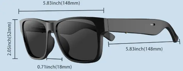 RUIMEN-AJ01-Bluetooth-Audio-Sunglasses-fig.1