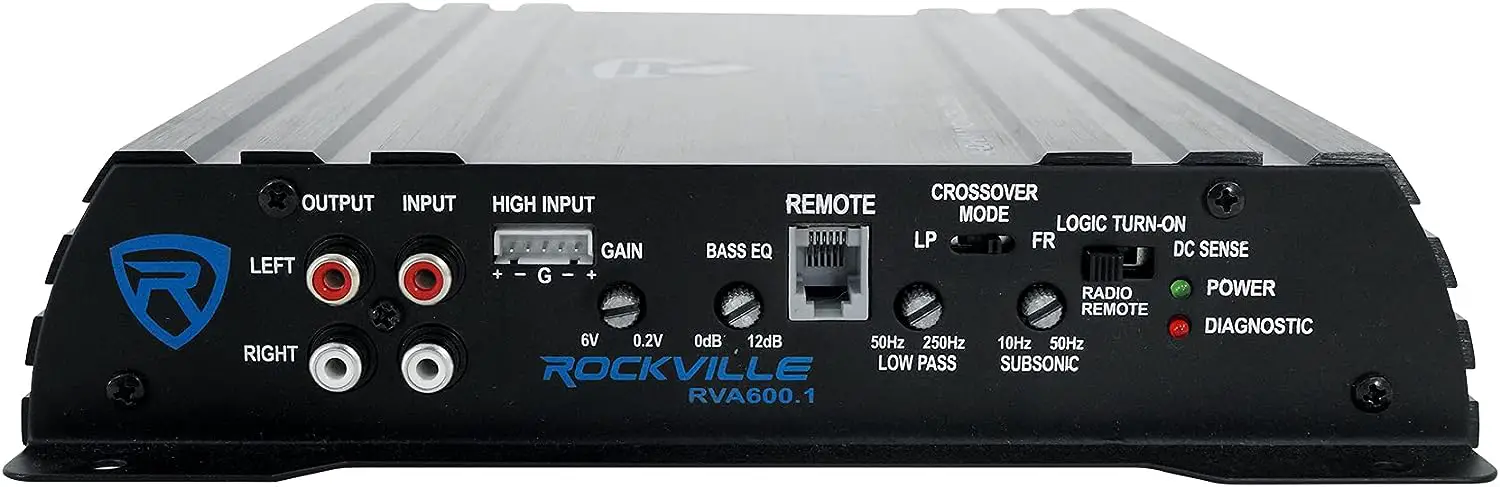 Rockville RV8.1A Car Subwoofer Enclosure+Mono Amplifier-fig- (1)
