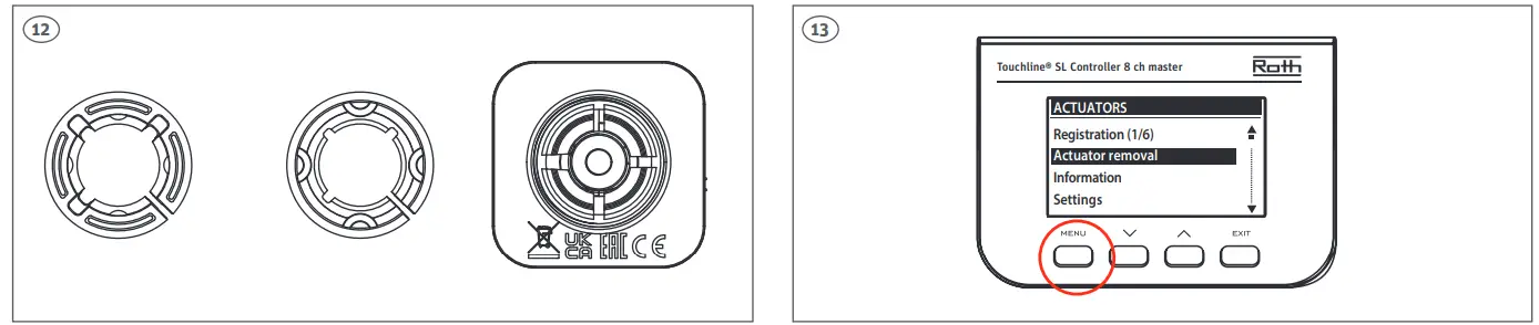 Roth Touchline SL Reflermotor for Radiatorer - control 2