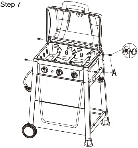Royal Gourmet SG3001 Burner Gas Gril - Assembly 6
