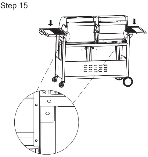 Royal Gourmet ZH3002SC 3 Burner 25,500 BTU Dual Fuel Propane and Charcoal Combo with Protected Grill Cover - parts16