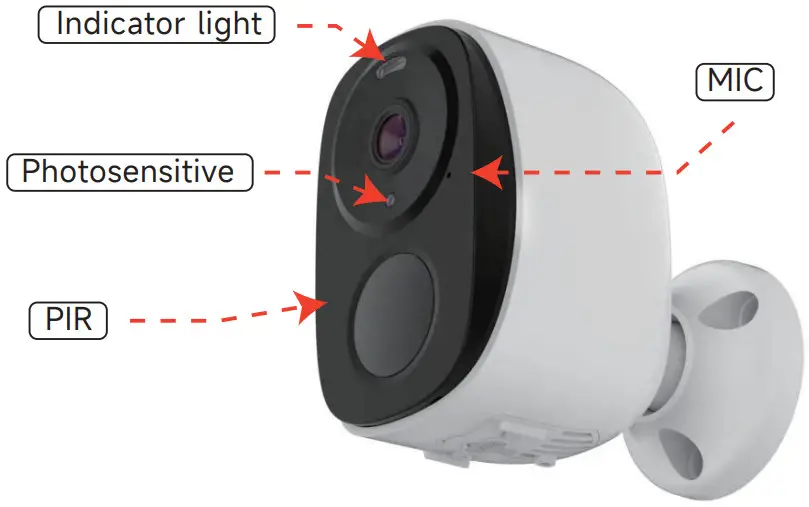 Rraycom BW4 Wireless Powered Battery Camera - Appearance