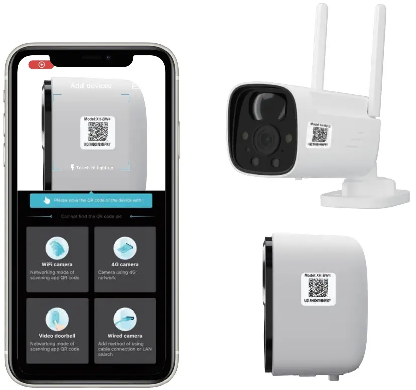 Rraycom BW4 Wireless Powered Battery Camera - camera