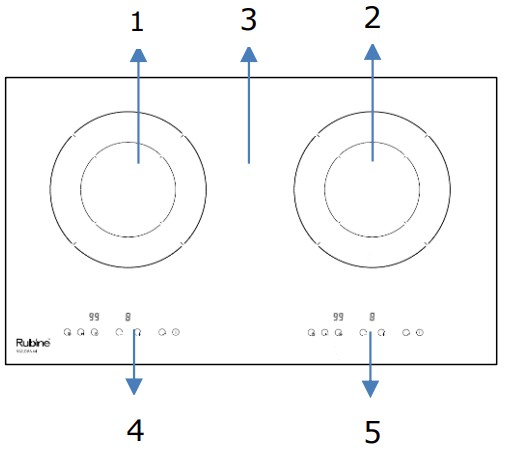 Rubine VULCAN series ELECTRIC HOB - fig 19