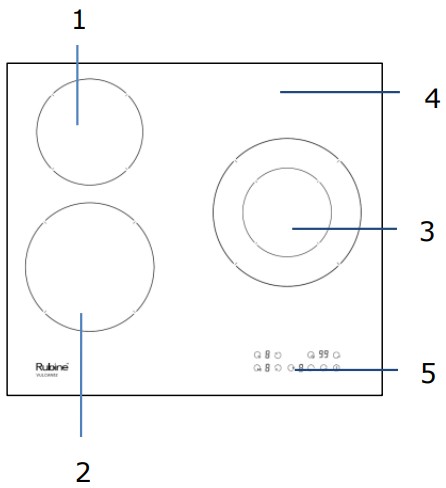Rubine VULCAN series ELECTRIC HOB - fig 21