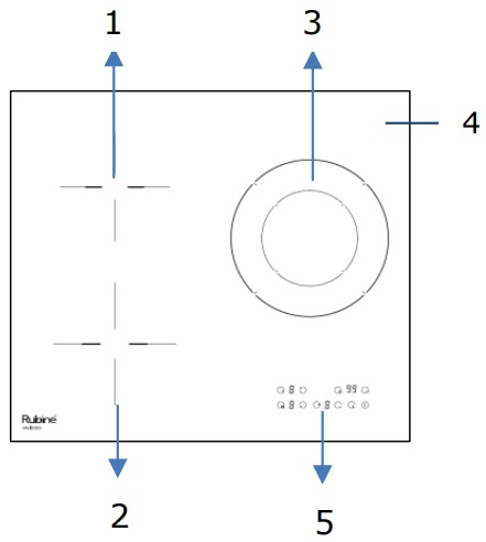 Rubine VULCAN series ELECTRIC HOB - fig 23