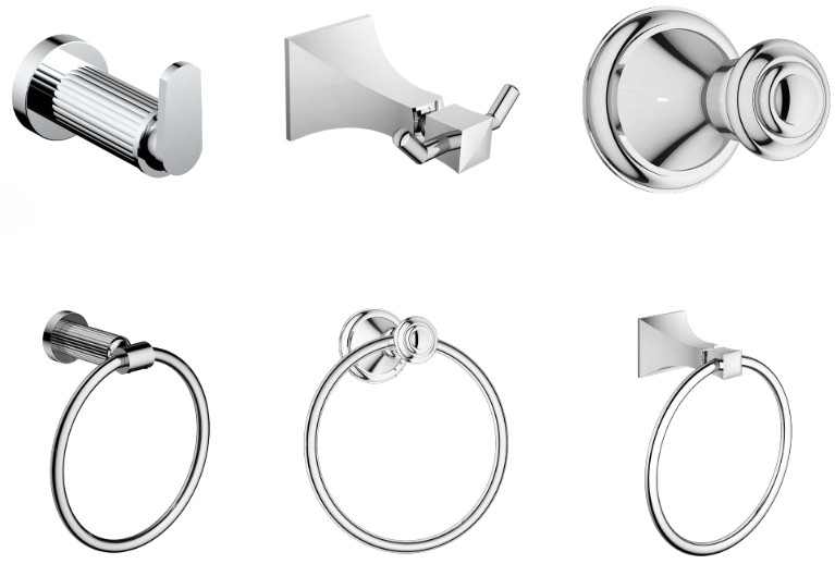 SANTEC 9266ED90 Generic Robe Hook and Towel Ring - cover