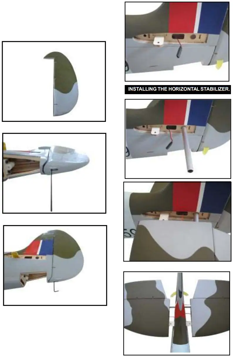 SEAGULL MODELS MK959 Spitfire MkIX RC Plane - RUDDER HINGE
