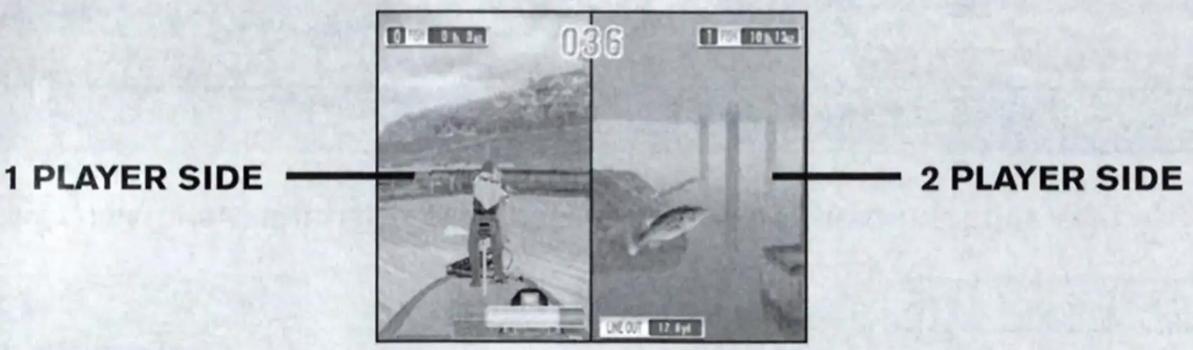 SEGA PS2 Bass Fishing Duel - BATTLE SCREEN