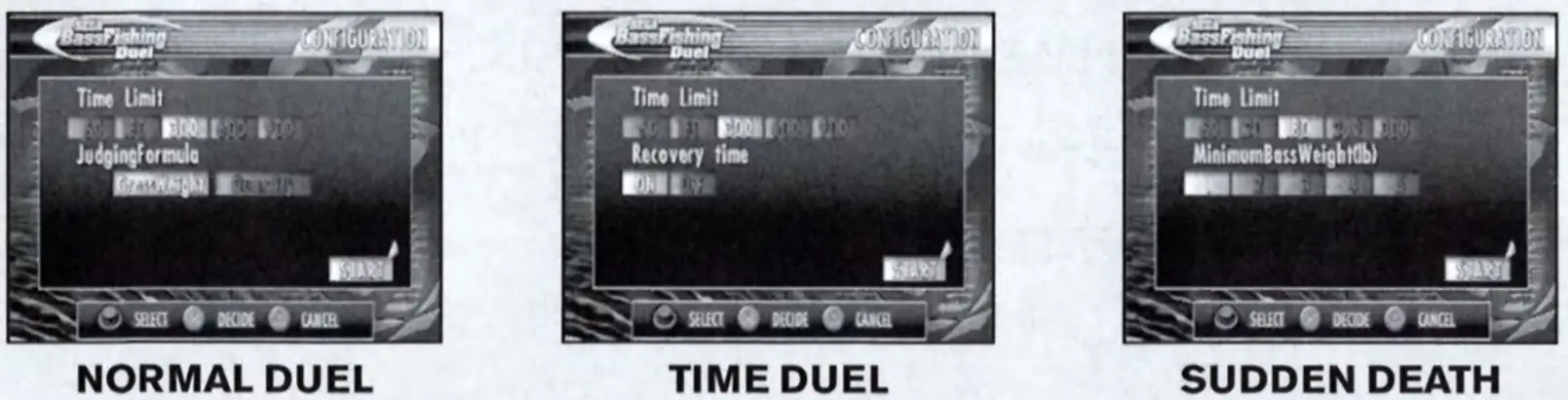 SEGA PS2 Bass Fishing Duel - CONFIGURATION