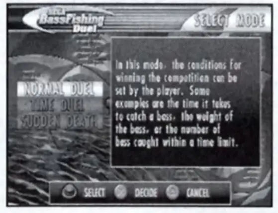 SEGA PS2 Bass Fishing Duel - MODE