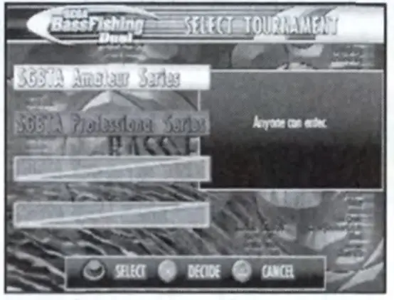 SEGA PS2 Bass Fishing Duel - TOURNAMENT