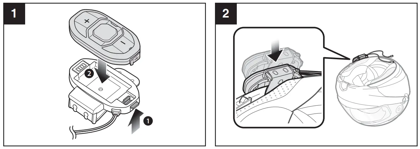 SENA SF1 Rider to Passenger Communication System - Installation 1