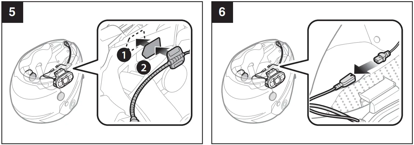 SENA SF1 Rider to Passenger Communication System - Installation 3