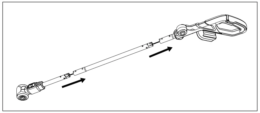 SEYVUM MJ8602 20V MAX Portable Electric String Trimmer - assembling