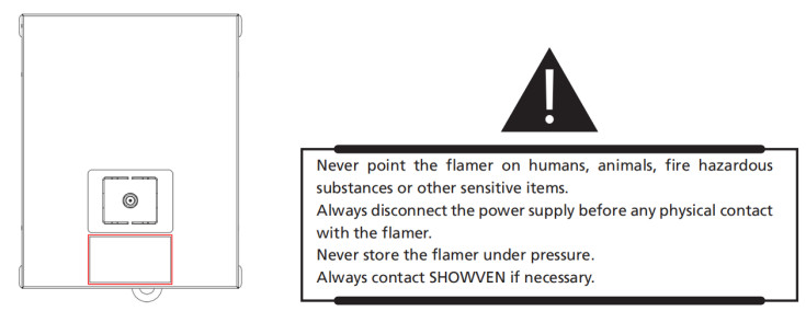 SHOWVEN U FLAMER 01 uFlamer - Safety mark