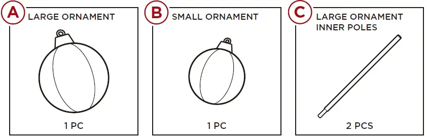 SKY6986 -2pc -Lighted -Pop -Up -Christmas -Ornaments -Decoration -FIG (2)