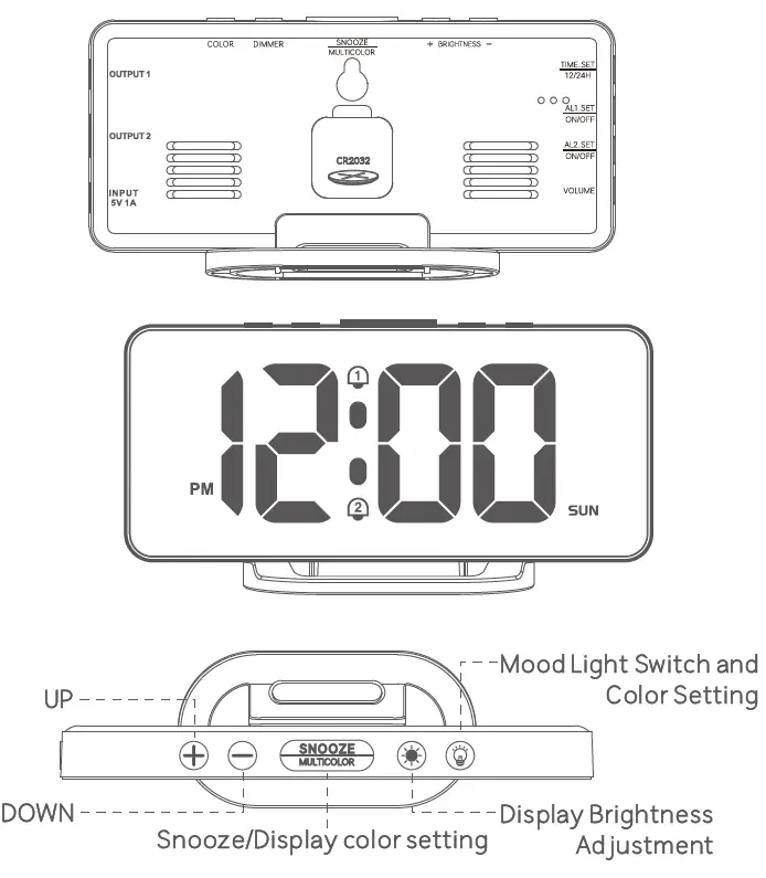 SMOUPING-LED-Dazzling-Alarm-Clock-fig-1