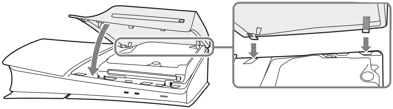 Attach the disc drive