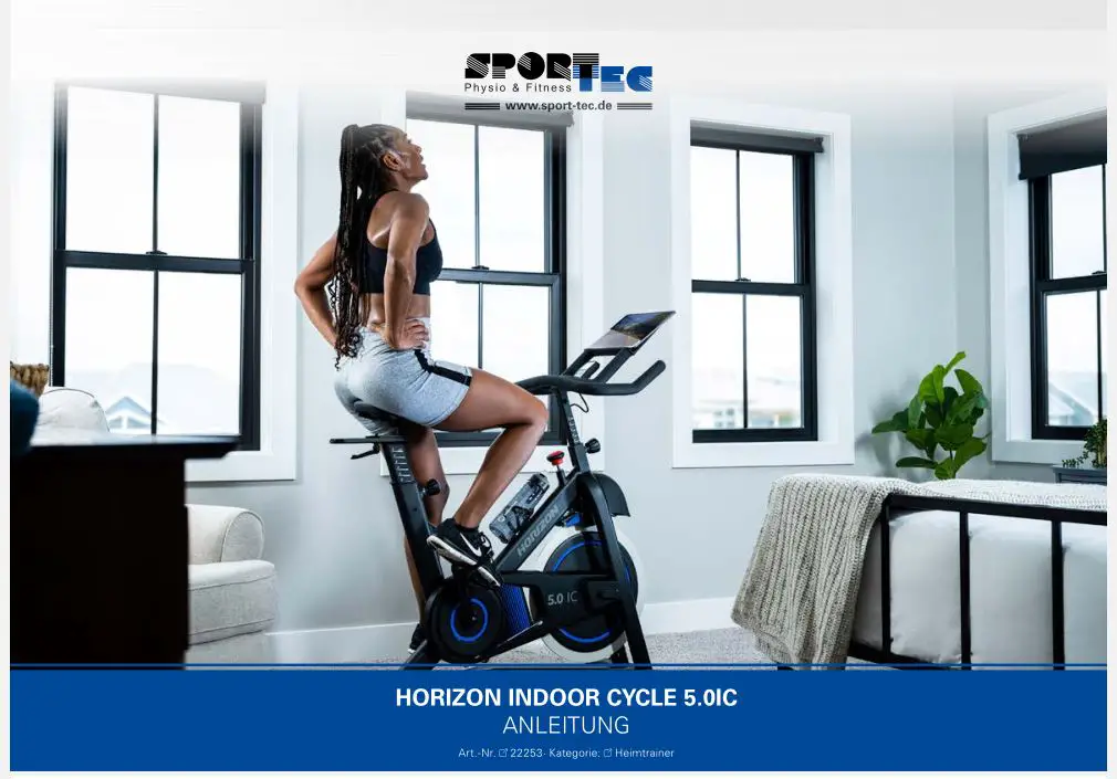 SPORT-TEC 5.0IC Horizon Indoor Cycle Owner's Manual