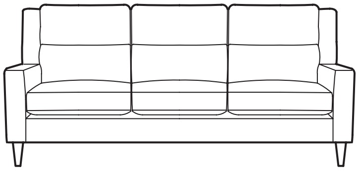 STICKLEY 96 9185 86 Woodlands Sock Arm Sofa - Figure 1