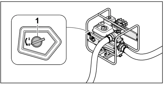 STIHL WP 600 Petrol Water Pump - Stopping