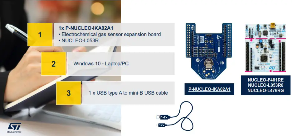 STM32 Nucleo Multifunctional Expansion Board For Gas Sensors - Setup & demo examples